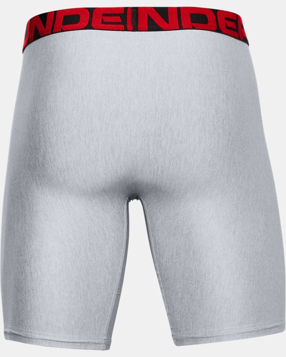 Under Armour Mens Tech 9in Boxerjock Grey Sports Gym Running Breathable 